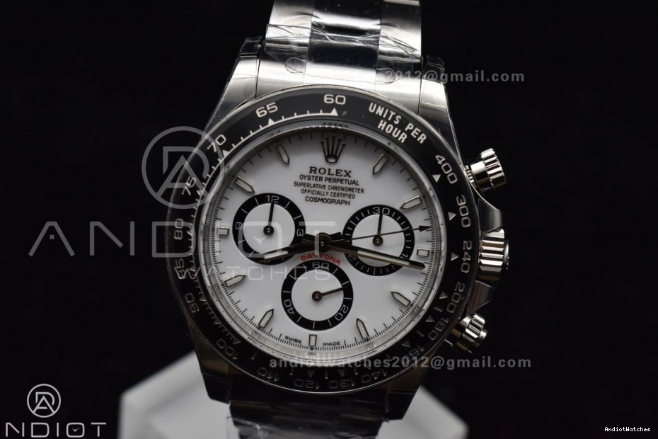 White Best BTF Steel DD Bracelet 904L Daytona 781 Edition SoftTouch SS 1:1 126500 Dial on 0708